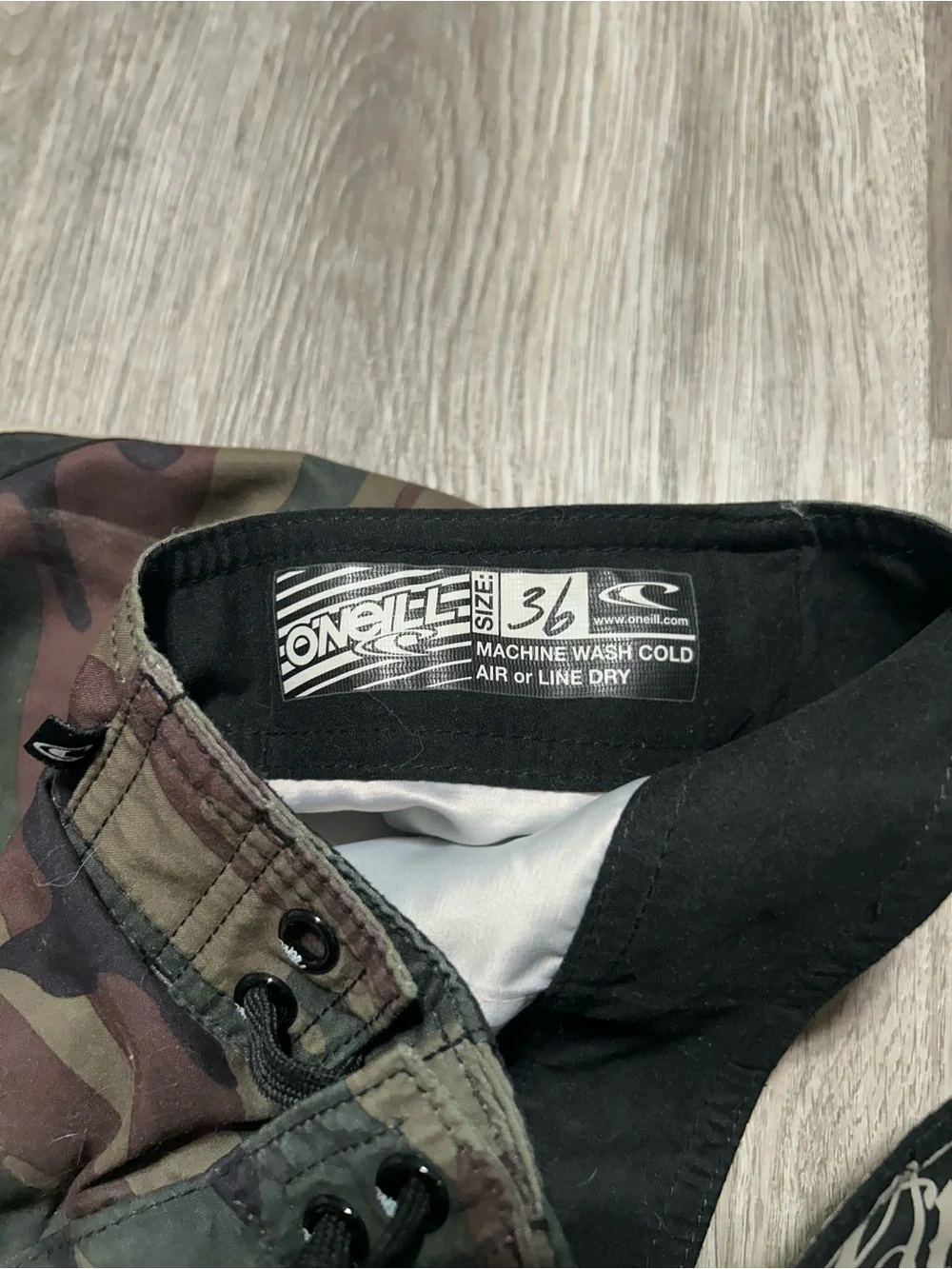 O'Neill Men's Camo Board Shorts in Olive/Brown